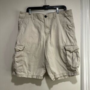 Urban Pipeline Shorts men's 36 Cream Beige Heavyweight Baggy Skater Y2K Surfer
